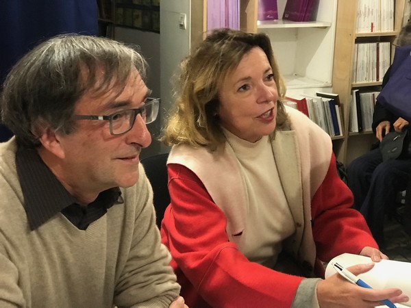 Michel Trihoreau, auteur, et Annie Butor, préfacière (photo Marine Trihoreau)