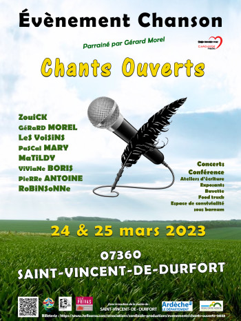 festival Chants Ouverts mars 2023