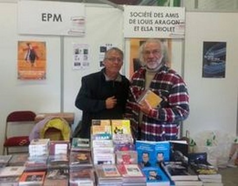 Bernard Ascal et Michel Kemper à la Fête de l'Huma (photo Babette Richard)
