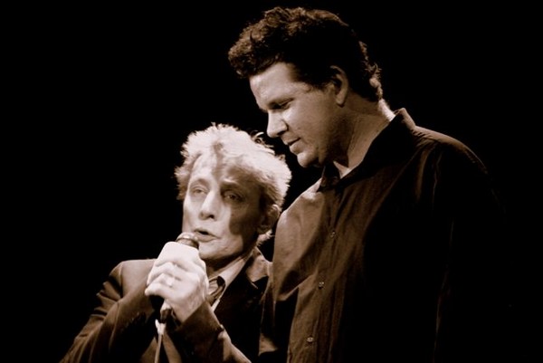 Allain Leprest et Balmino (photo Robert Dubost, déjà publiée sur NosEnchanteurs)
