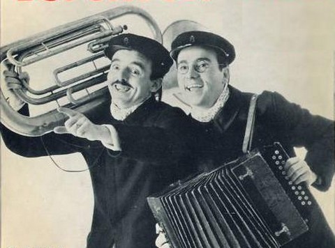 Dupont et Pondu (photo extraite d'une pochette de disque)