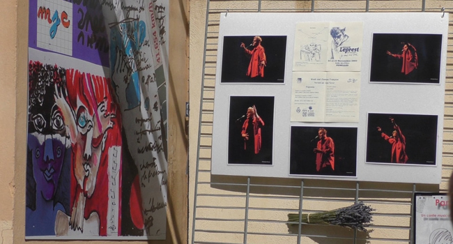Fresque et expo Allain Leprest ©Alain Withier