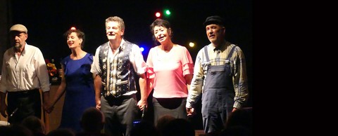 La troupe d'Au Café du Canal (photos Anne-Marie Panigada)