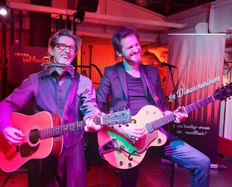 Kent et Frédéric Bobin (photos Les Dimanchanteurs)