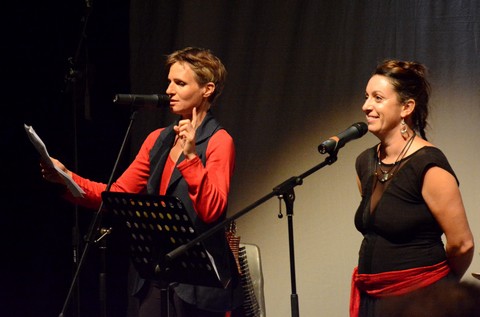 Adeline Guéret et Marie Mazille (photo Benjamin Bultel _ Le Crieur de la Villeneuve)