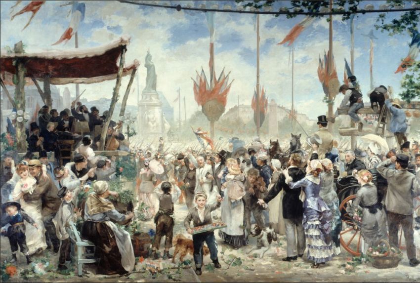 14 juillet 1880 Inauguration du Monument à la République Alfred Philippe Rolle Musée des Beaux Arts de Paris