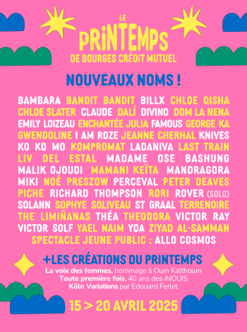 Printemps de Bourges Annonce prog 21.01 -350x470
